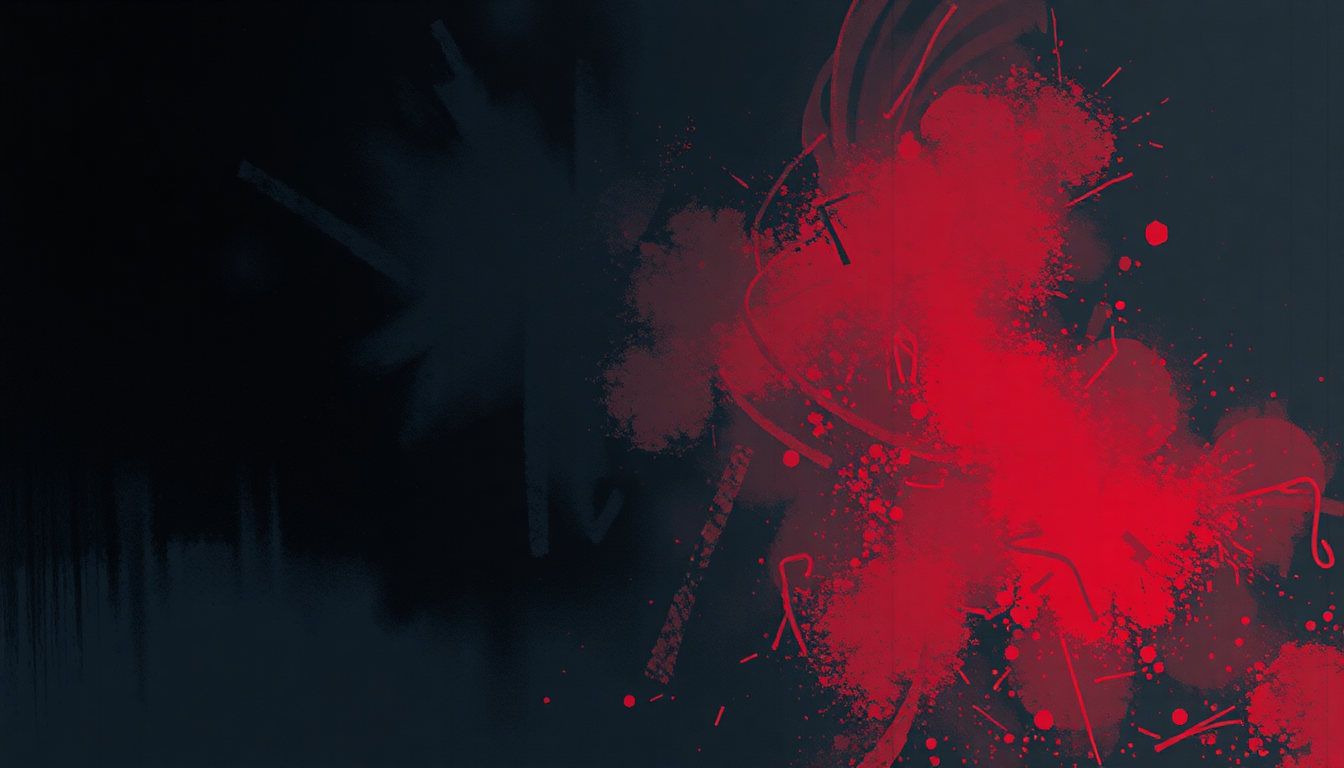 Fan-driven abstract illustration evoking the emotional arc of Police Story by Black Flag