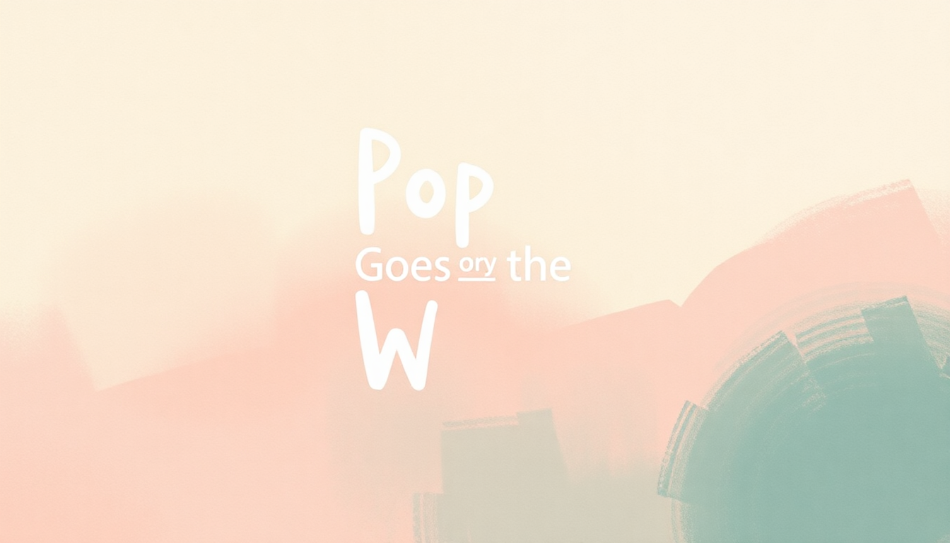 Fan-driven abstract illustration evoking the emotional arc of Pop Goes the Weasel by Susie Tallman