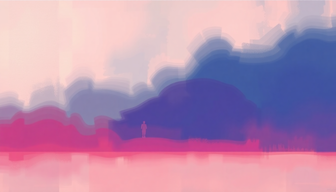 Fan-driven abstract illustration evoking the emotional arc of Pop Life by Prince