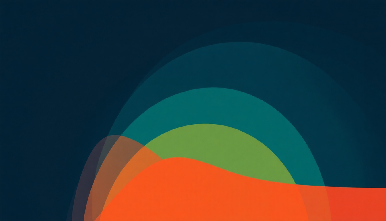 Fan-driven abstract illustration evoking the emotional arc of Posed by Models by Young Marble Giants