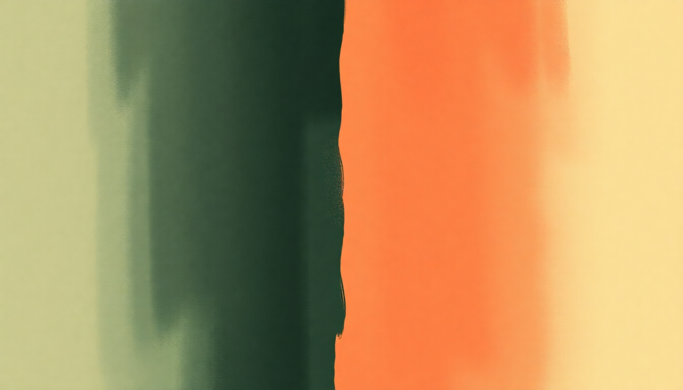 Fan-driven abstract illustration evoking the emotional arc of Present Tense by Pearl Jam