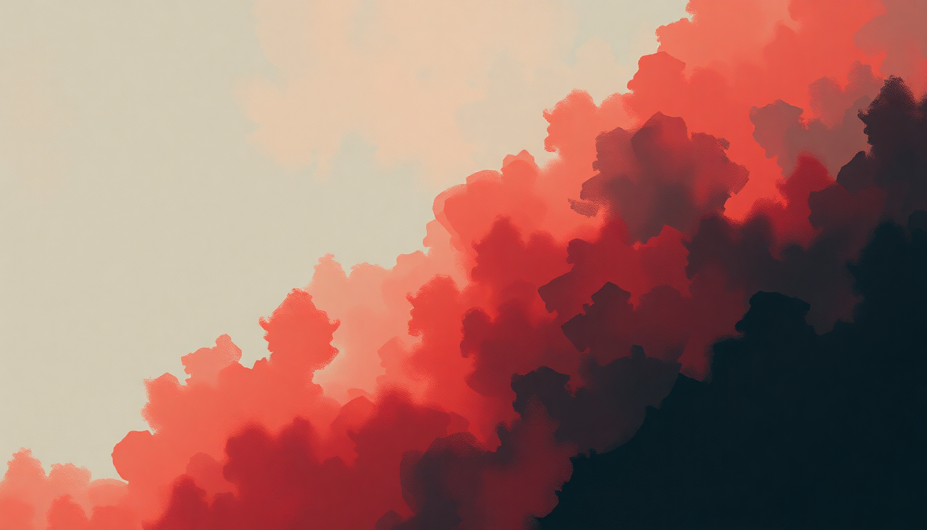 Fan-driven abstract illustration evoking the emotional arc of Press by Cardi B