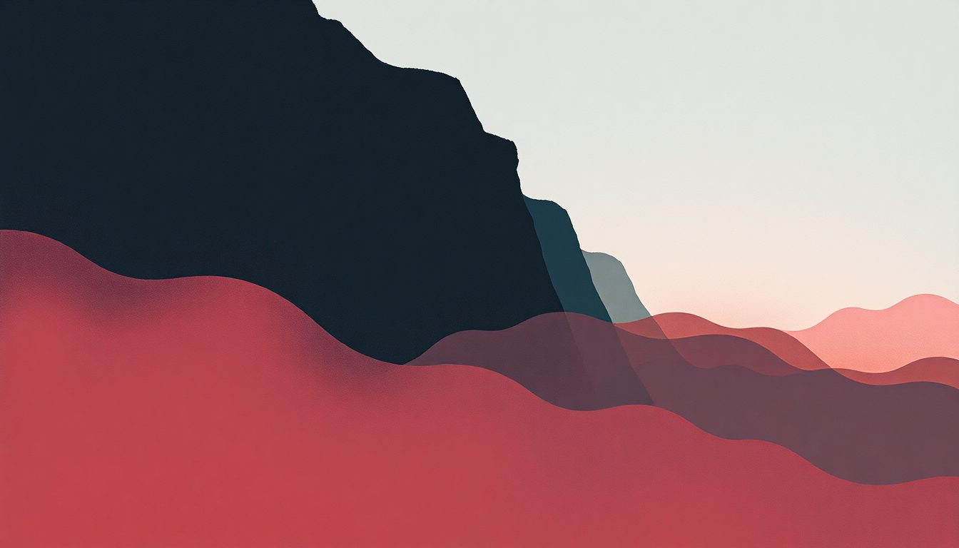 Fan-driven abstract illustration evoking the emotional arc of Pretend by Hovvdy