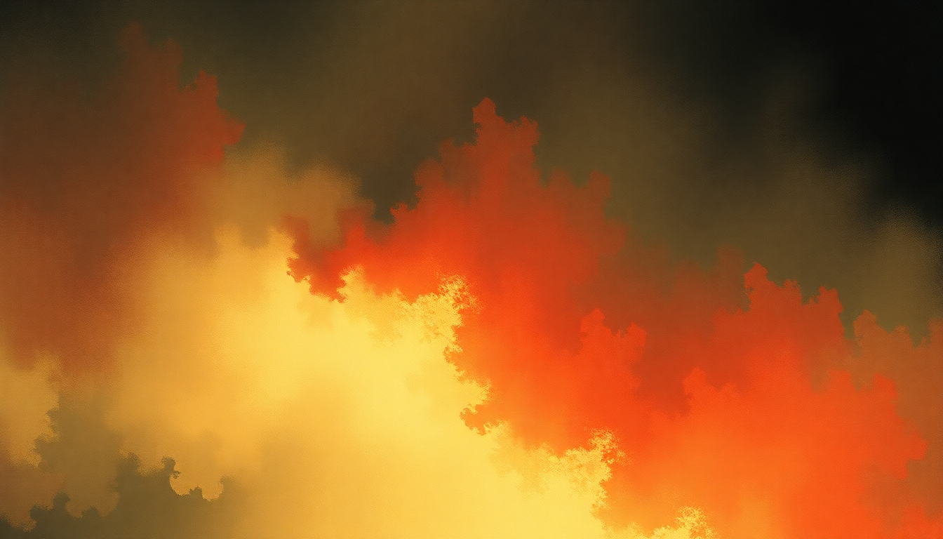 Fan-driven abstract illustration evoking the emotional arc of Pretty on the Inside by Hole