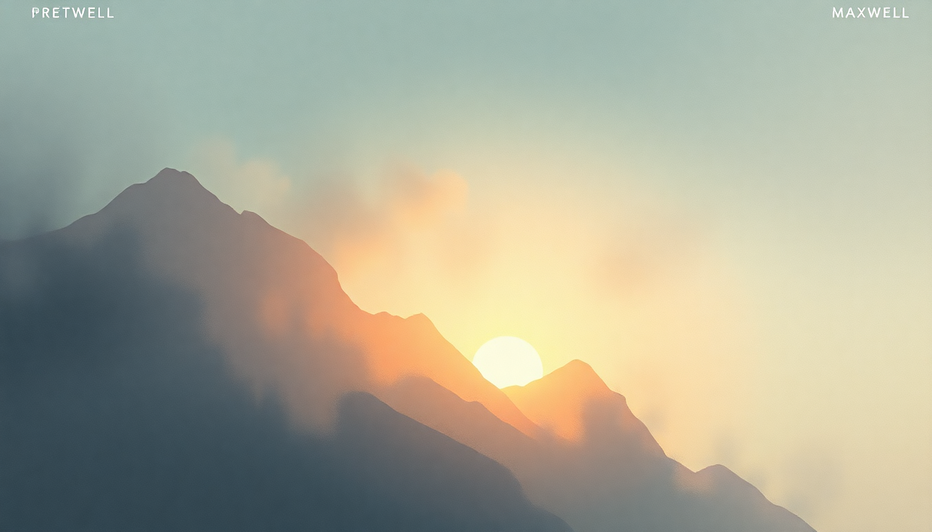 Fan-driven abstract illustration evoking the emotional arc of Pretty Wings by Maxwell