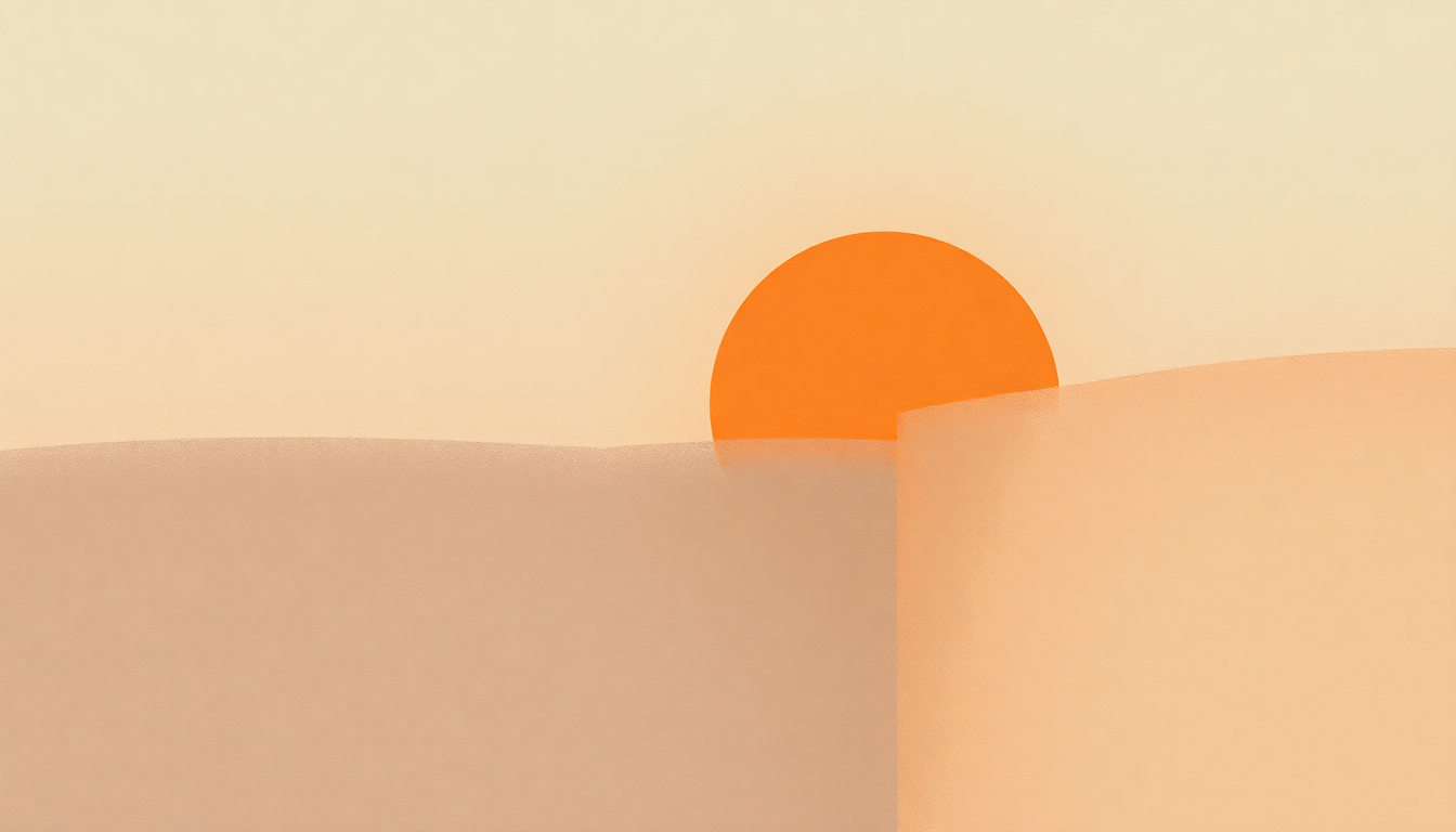 Fan-driven abstract illustration evoking the emotional arc of Problems with the Sun by Nicolas Jaar