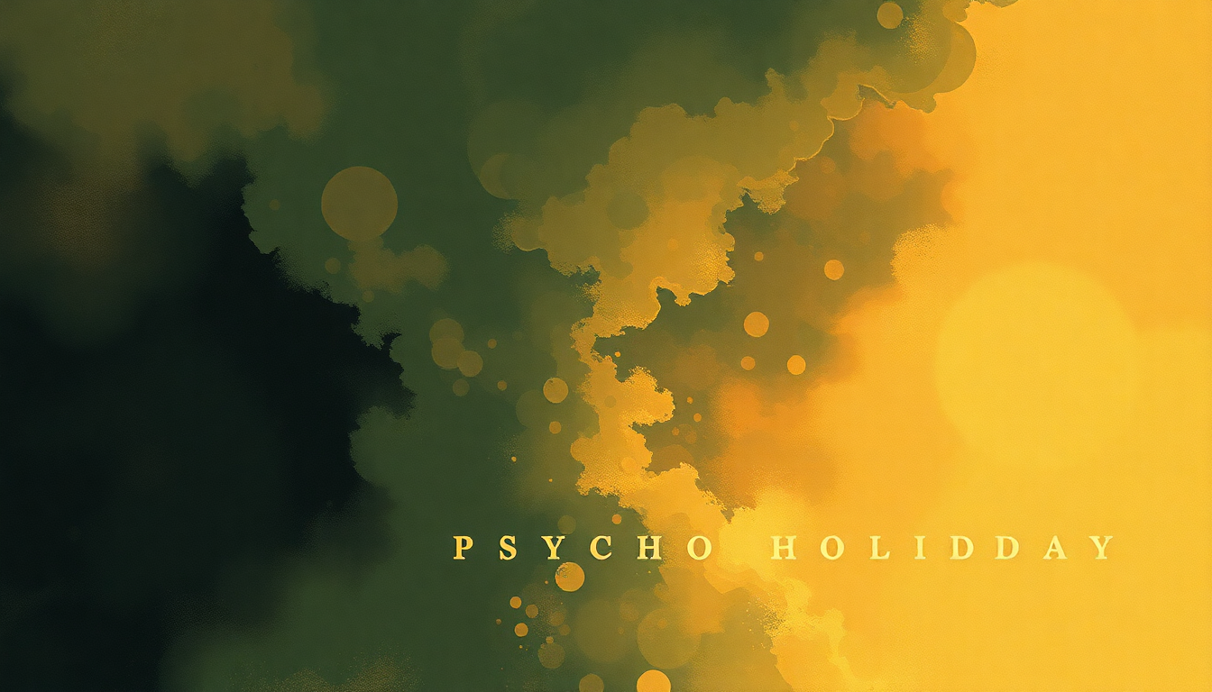 Fan-driven abstract illustration evoking the emotional arc of Psycho Holiday by Pantera