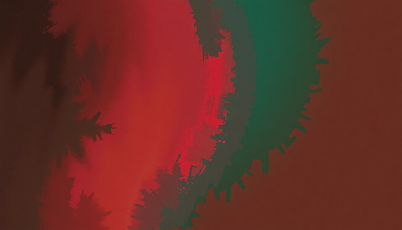 Fan-driven abstract illustration evoking the emotional arc of Push Push by Black Uhuru