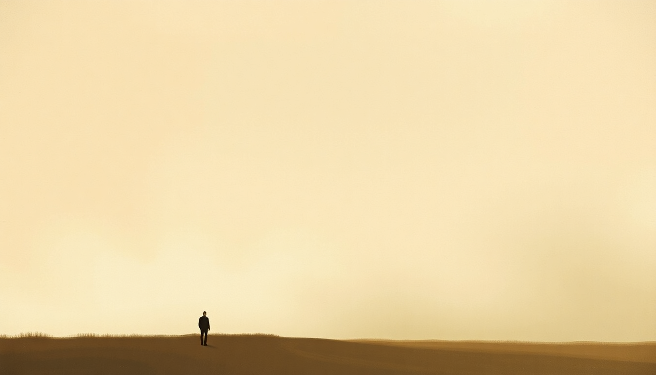 Fan-driven abstract illustration evoking the emotional arc of Put Yourself in My Shoes by Clint Black