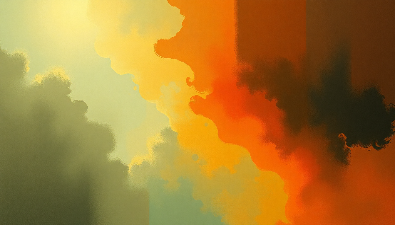 Fan-driven abstract illustration evoking the emotional arc of Que Le Den Candela by Celia Cruz