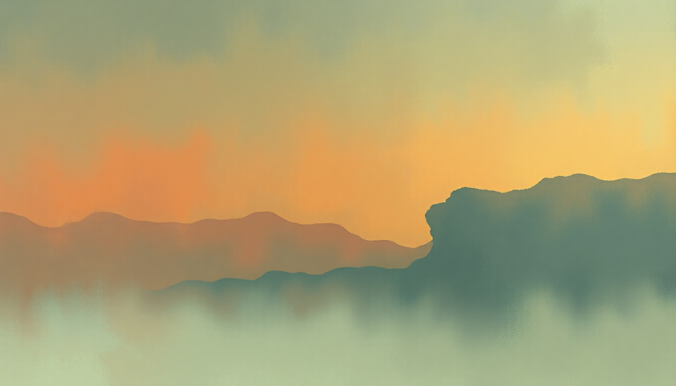 Fan-driven abstract illustration evoking the emotional arc of Quick Escape by Pearl Jam