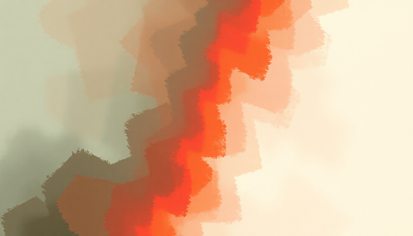 Fan-driven abstract illustration evoking the emotional arc of Rabbit Heart (Raise It Up) by Florence + the Machine