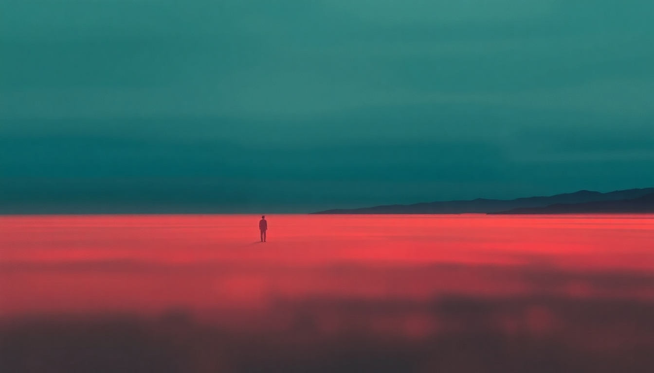 Fan-driven abstract illustration evoking the emotional arc of Radio Silents by Young Marble Giants