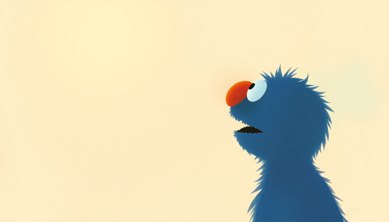 Fan-driven abstract illustration evoking the emotional arc of Rainbow Connection by Sesame Street