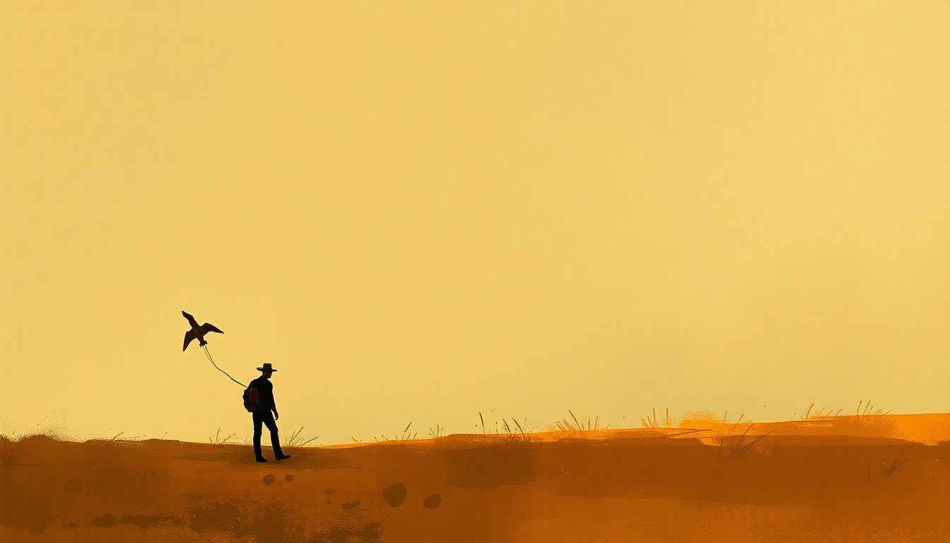 Fan-driven abstract illustration evoking the emotional arc of Ramblin' Man by Hank Williams