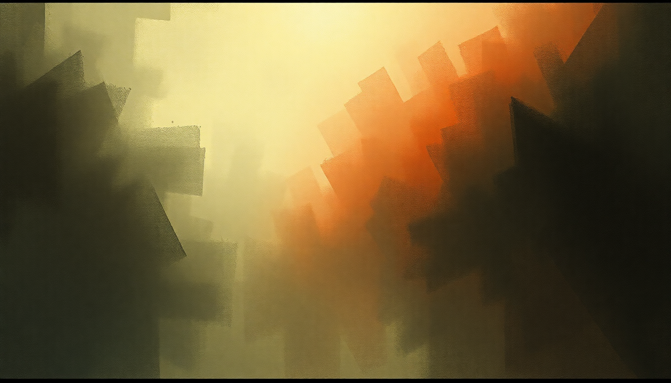 Fan-driven abstract illustration evoking the emotional arc of Rather Be Dead by Refused