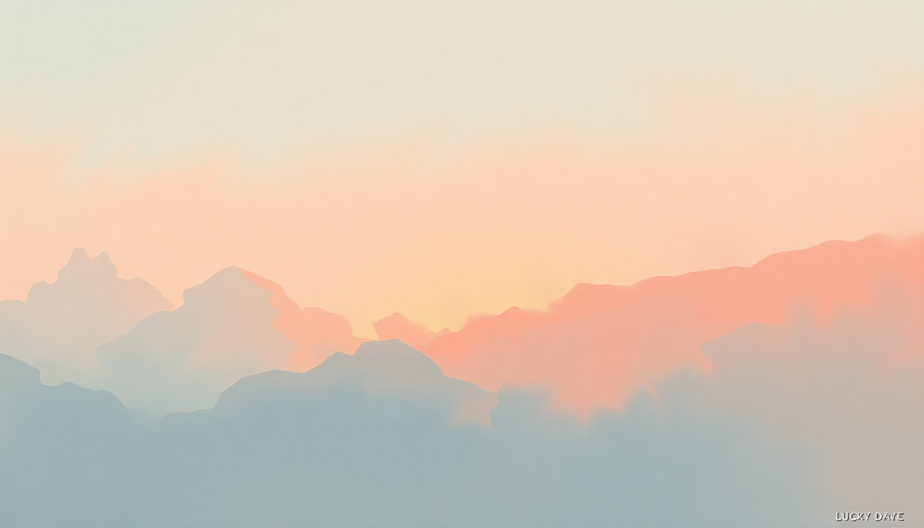 Fan-driven abstract illustration evoking the emotional arc of Ready for Love by Lucky Daye