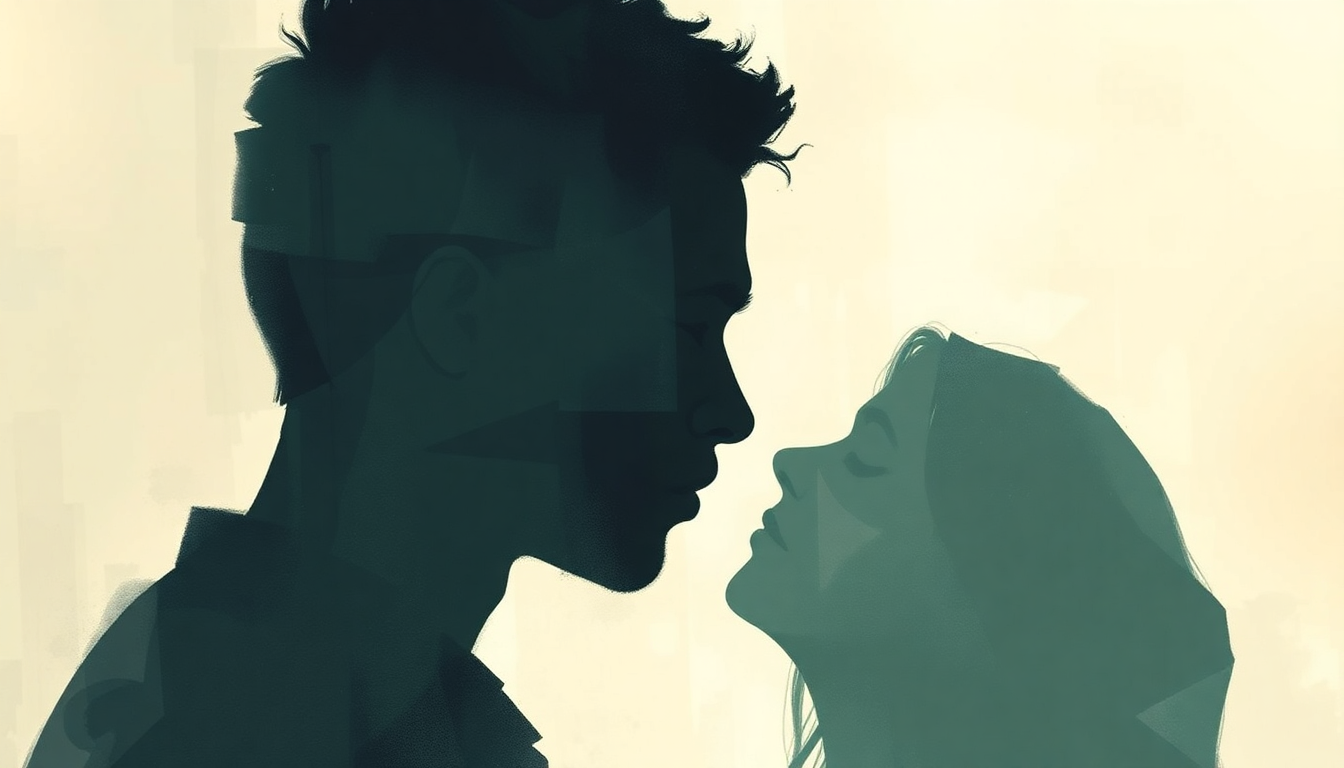 Fan-driven abstract illustration evoking the emotional arc of Real Love by Raheem DeVaughn