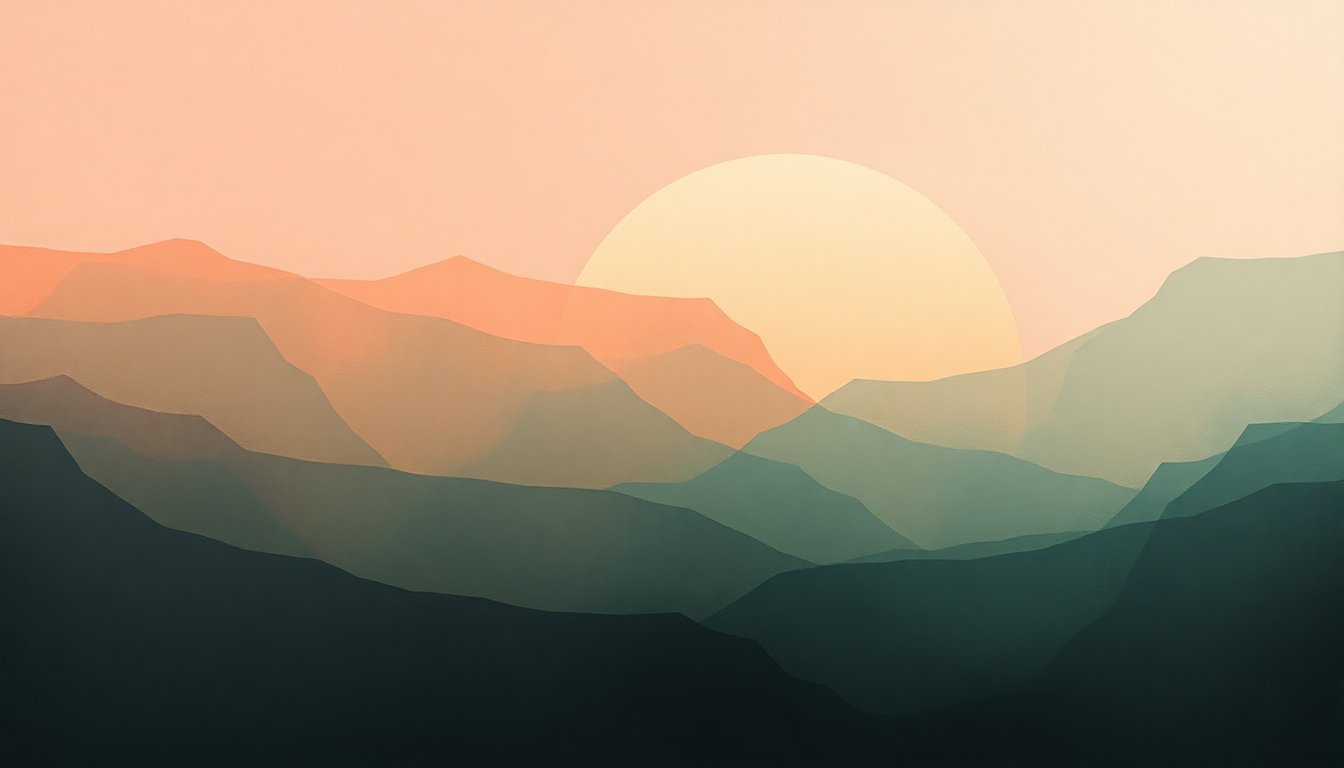 Fan-driven abstract illustration evoking the emotional arc of Red Rabbits by The Shins