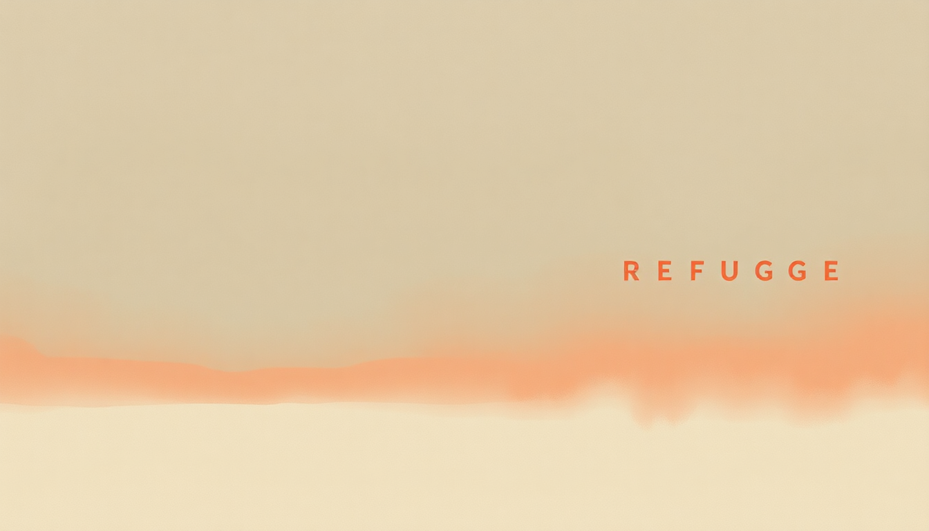 Fan-driven abstract illustration evoking the emotional arc of Refuge by John Legend