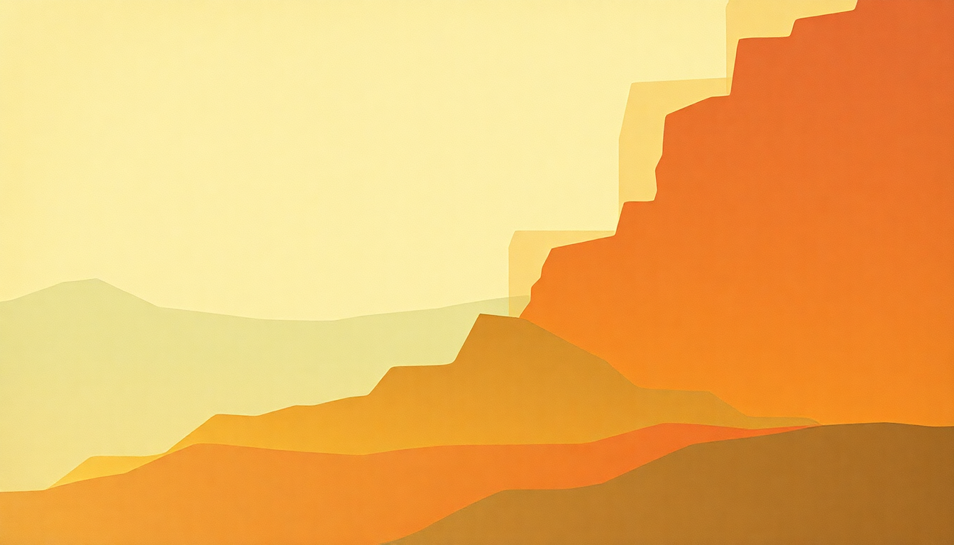 Fan-driven abstract illustration evoking the emotional arc of Refugees by Van der Graaf Generator