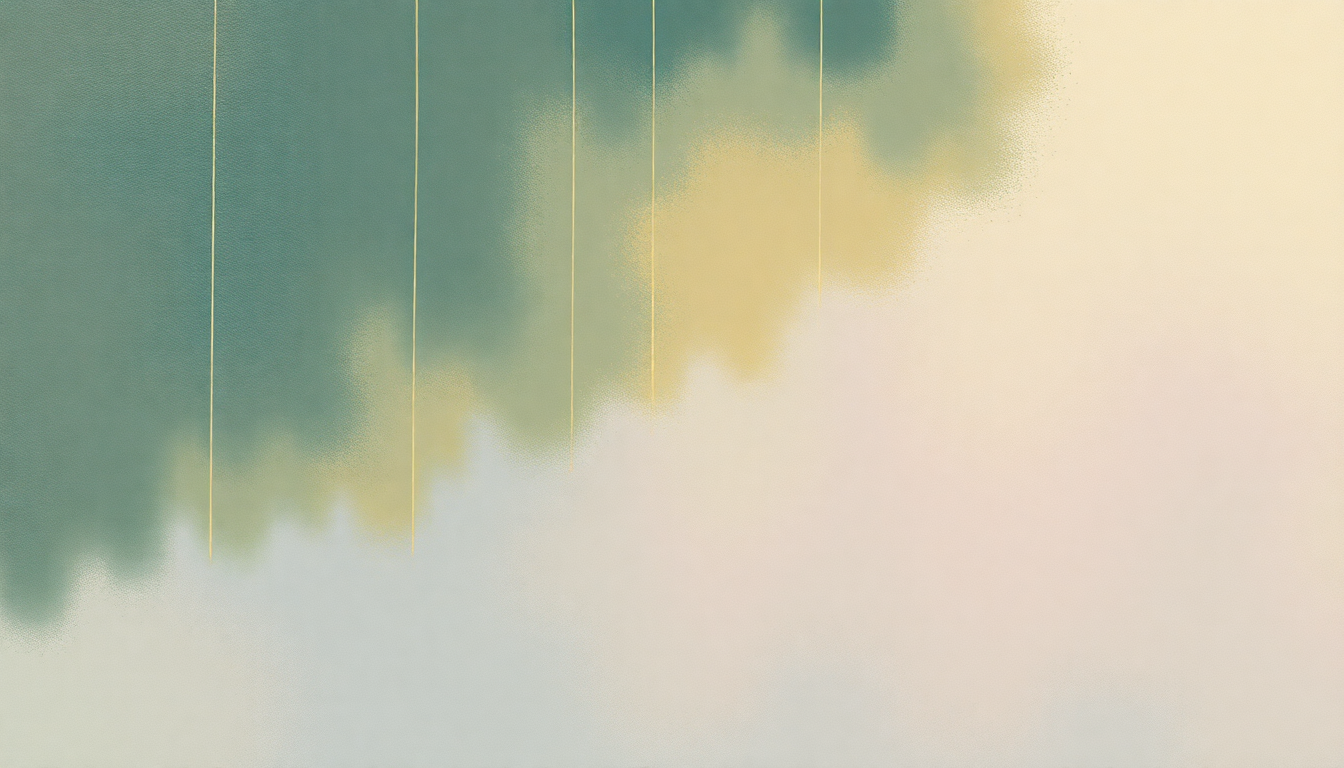 Fan-driven abstract illustration evoking the emotional arc of Release by Pearl Jam