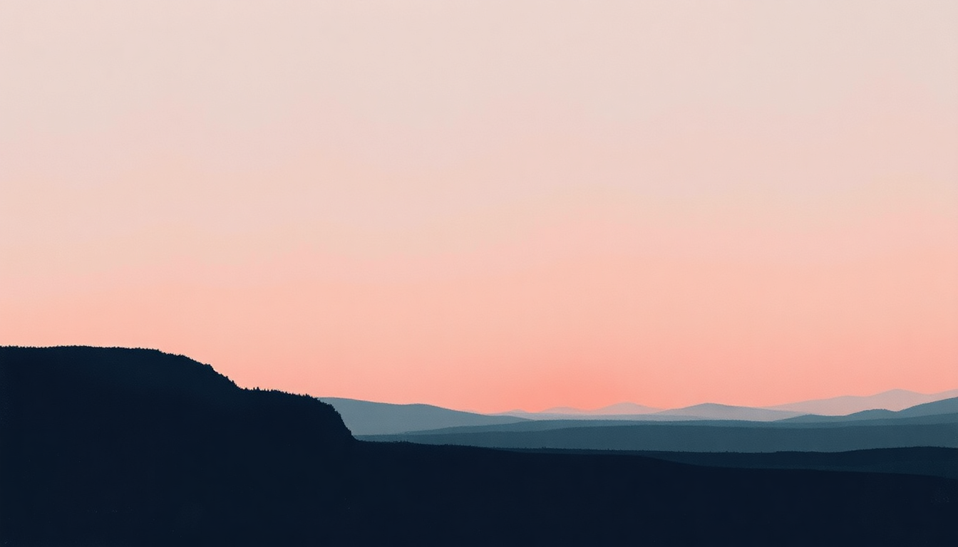 Fan-driven abstract illustration evoking the emotional arc of Rental Car by Spoon