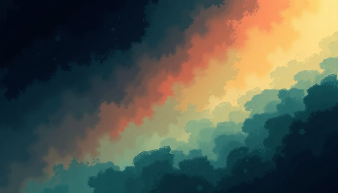 Fan-driven abstract illustration evoking the emotional arc of Retrograde by Pearl Jam