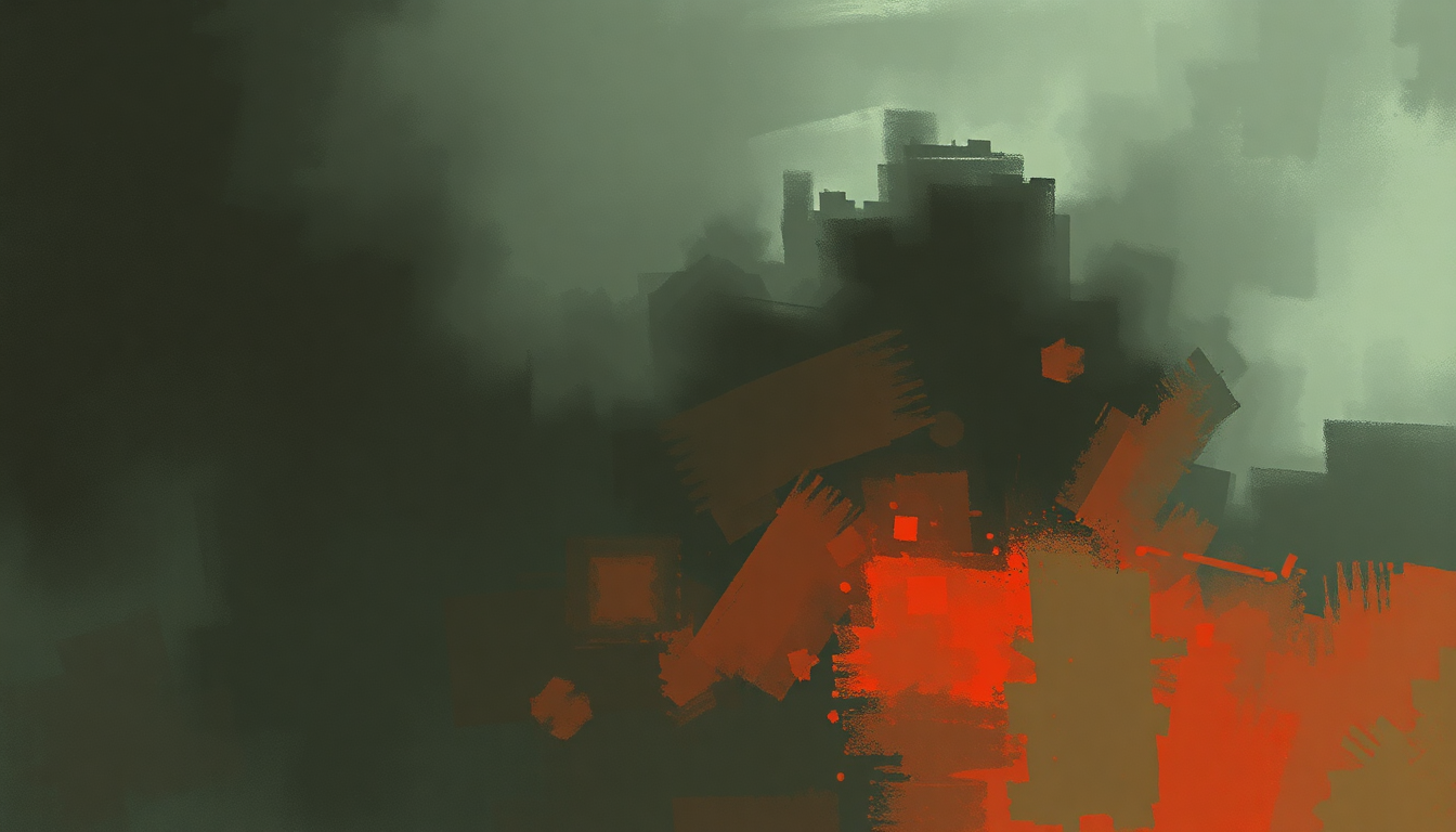 Fan-driven abstract illustration evoking the emotional arc of Revolution Is My Name by Pantera