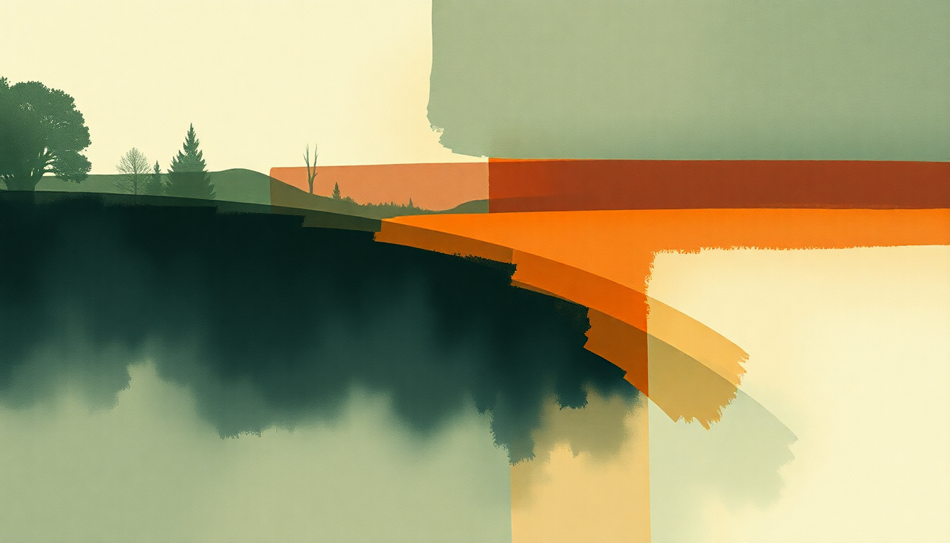 Fan-driven abstract illustration evoking the emotional arc of Rhymes with Rejectment by Cursive