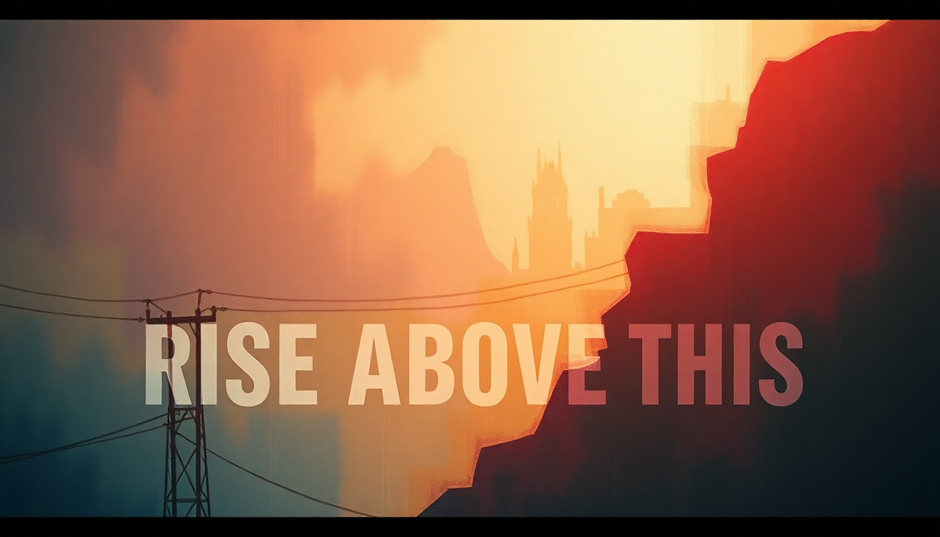 Fan-driven abstract illustration evoking the emotional arc of Rise Above This by Seether