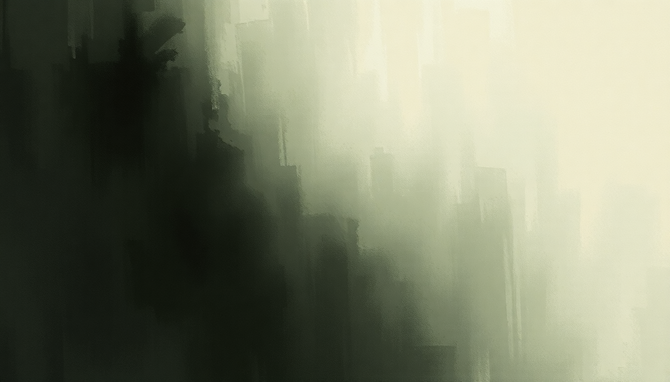 Fan-driven abstract illustration evoking the emotional arc of Risingson by Massive Attack