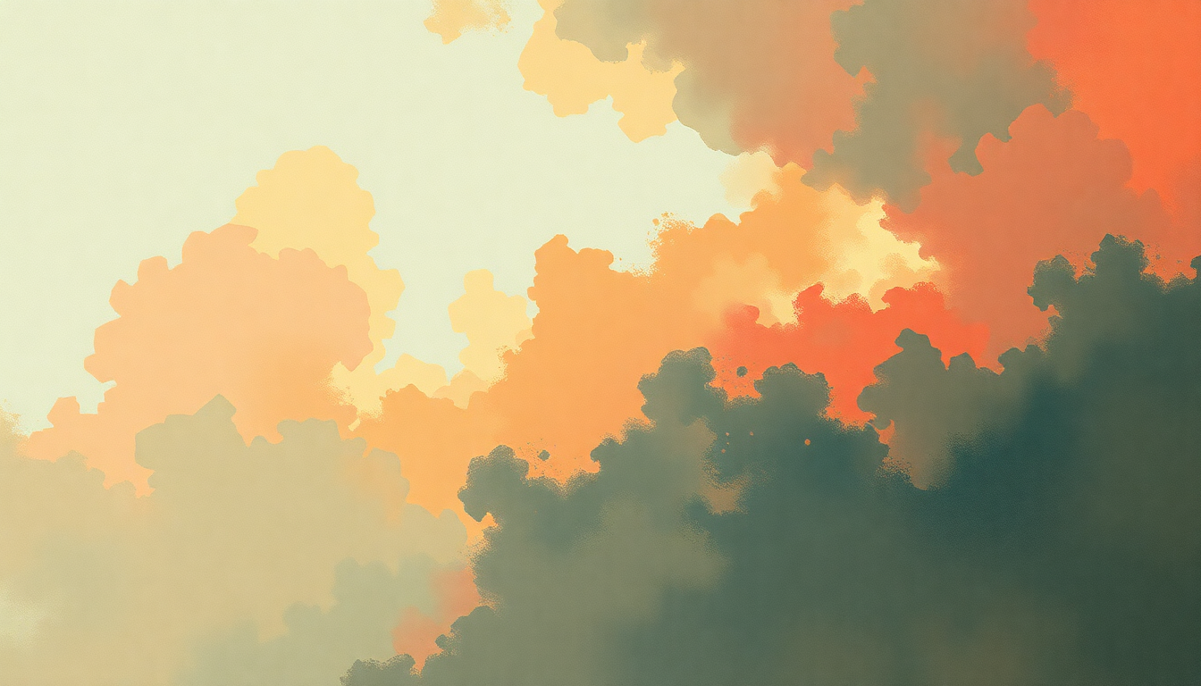 Fan-driven abstract illustration evoking the emotional arc of Ritmo en el Corazon by Celia Cruz