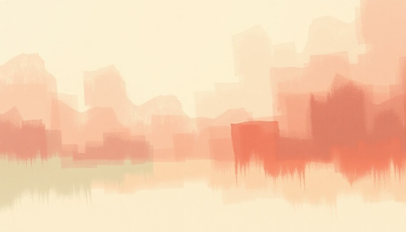 Fan-driven abstract illustration evoking the emotional arc of Rose Parade by Elliott Smith