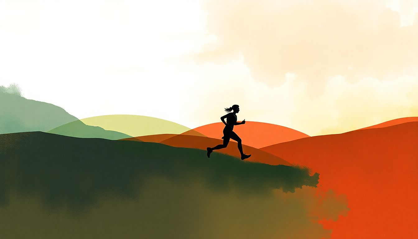 Fan-driven abstract illustration evoking the emotional arc of Running If You Run by Haim
