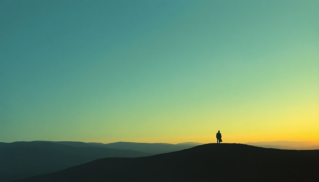 Fan-driven abstract illustration evoking the emotional arc of Saint Dominic's Preview by Van Morrison