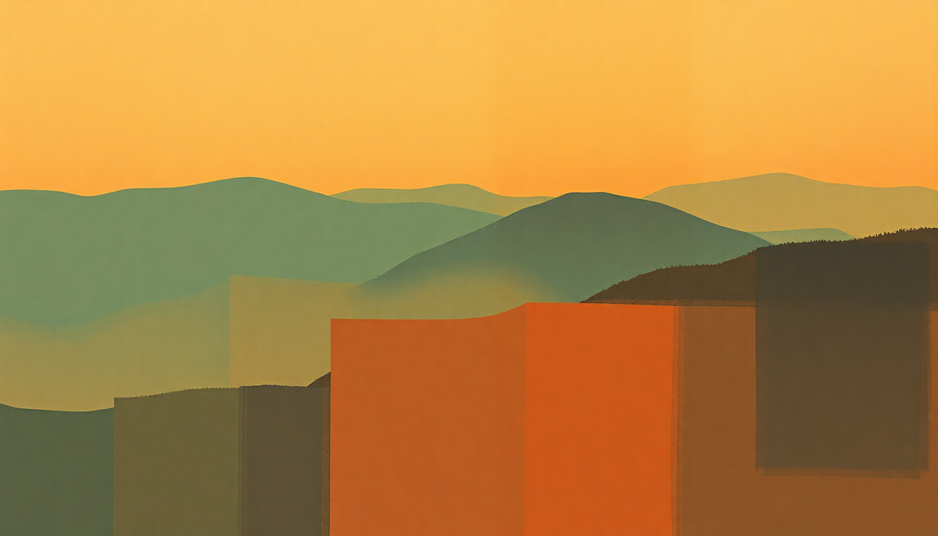 Fan-driven abstract illustration evoking the emotional arc of Sama Layuca by McCoy Tyner