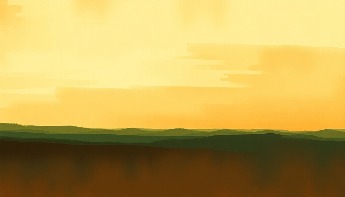 Fan-driven abstract illustration evoking the emotional arc of Saskatchewan by Oscar Peterson