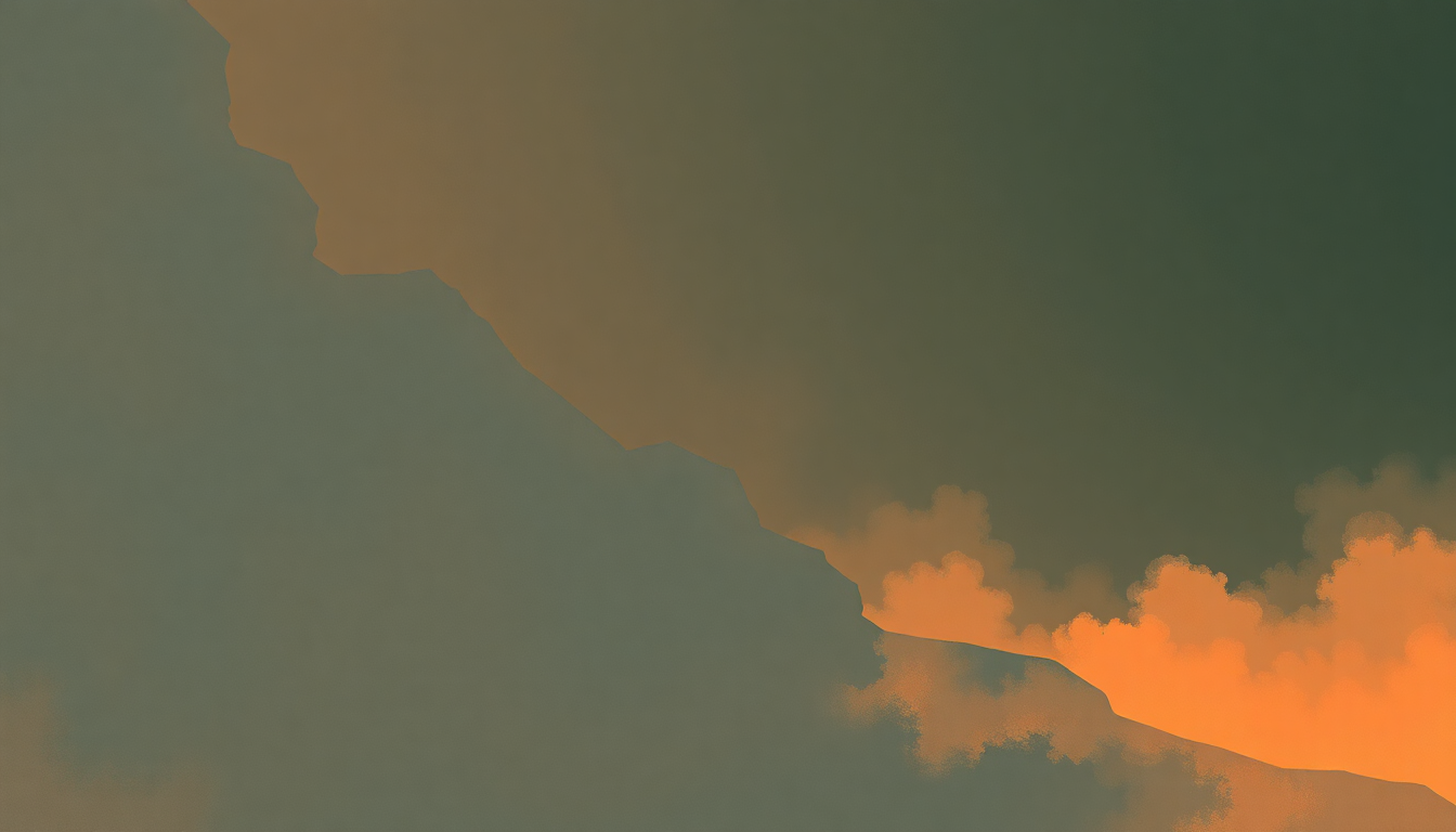 Fan-driven abstract illustration evoking the emotional arc of Saturnz Barz by Gorillaz