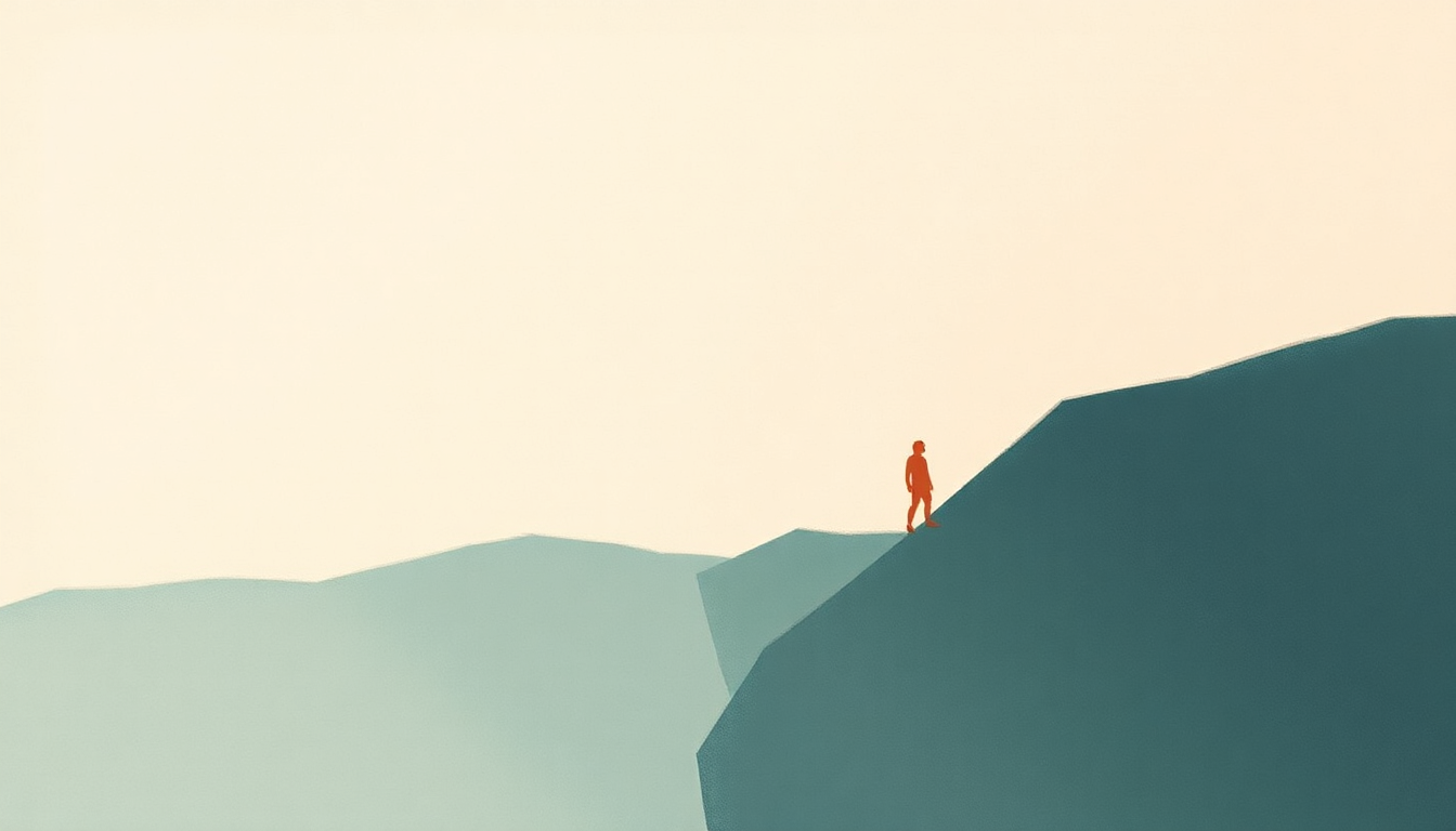 Fan-driven abstract illustration evoking the emotional arc of Saunter by Plaid