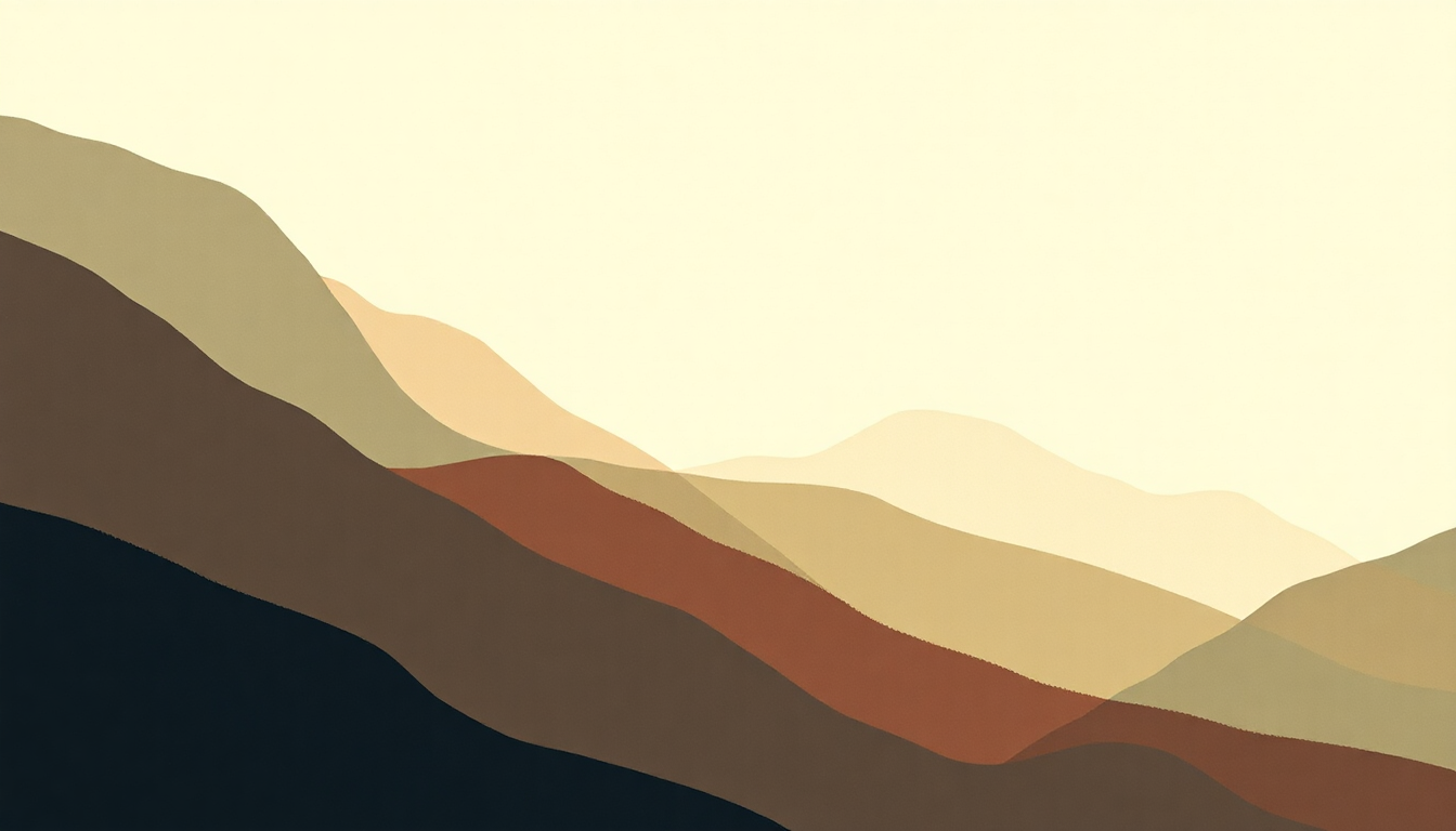 Fan-driven abstract illustration evoking the emotional arc of Savage Good Boy by Japanese Breakfast