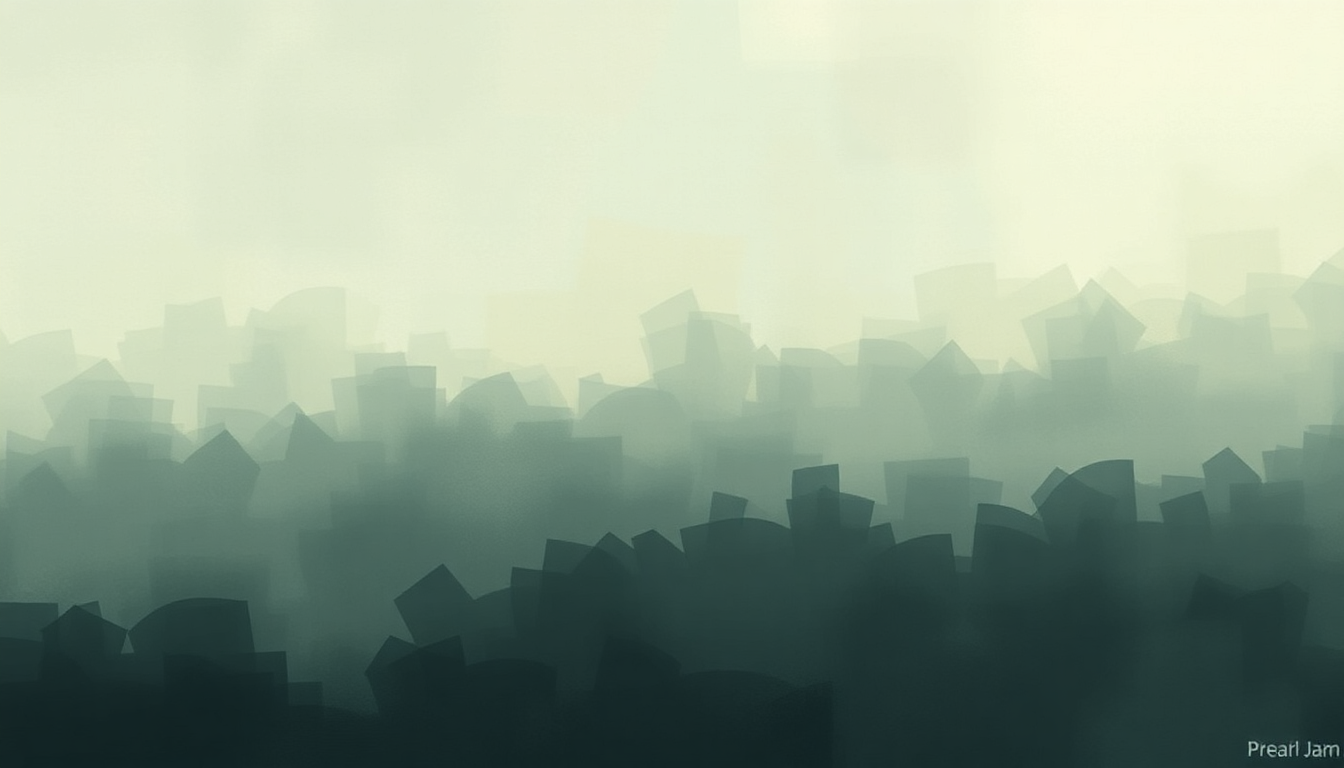 Fan-driven abstract illustration evoking the emotional arc of Scared of Fear by Pearl Jam