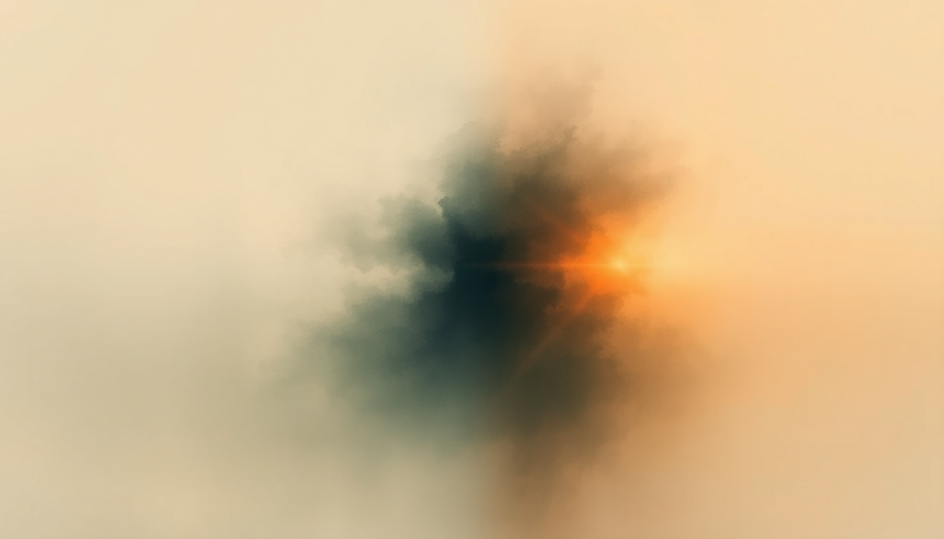 Fan-driven abstract illustration evoking the emotional arc of See on See by Autechre