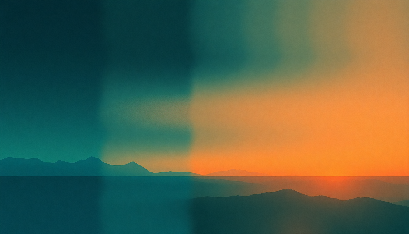 Fan-driven abstract illustration evoking the emotional arc of Sentinela by Milton Nascimento