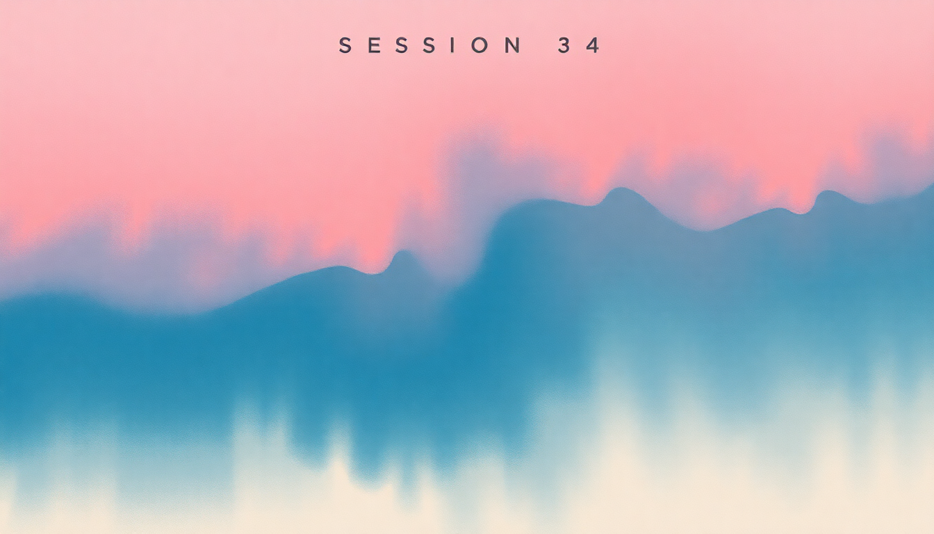 Fan-driven abstract illustration evoking the emotional arc of Session 34 by Summer Walker