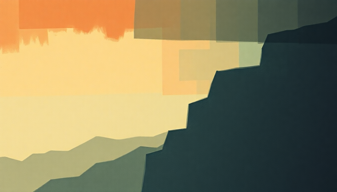 Fan-driven abstract illustration evoking the emotional arc of Set the Twilight Reeling by Lou Reed