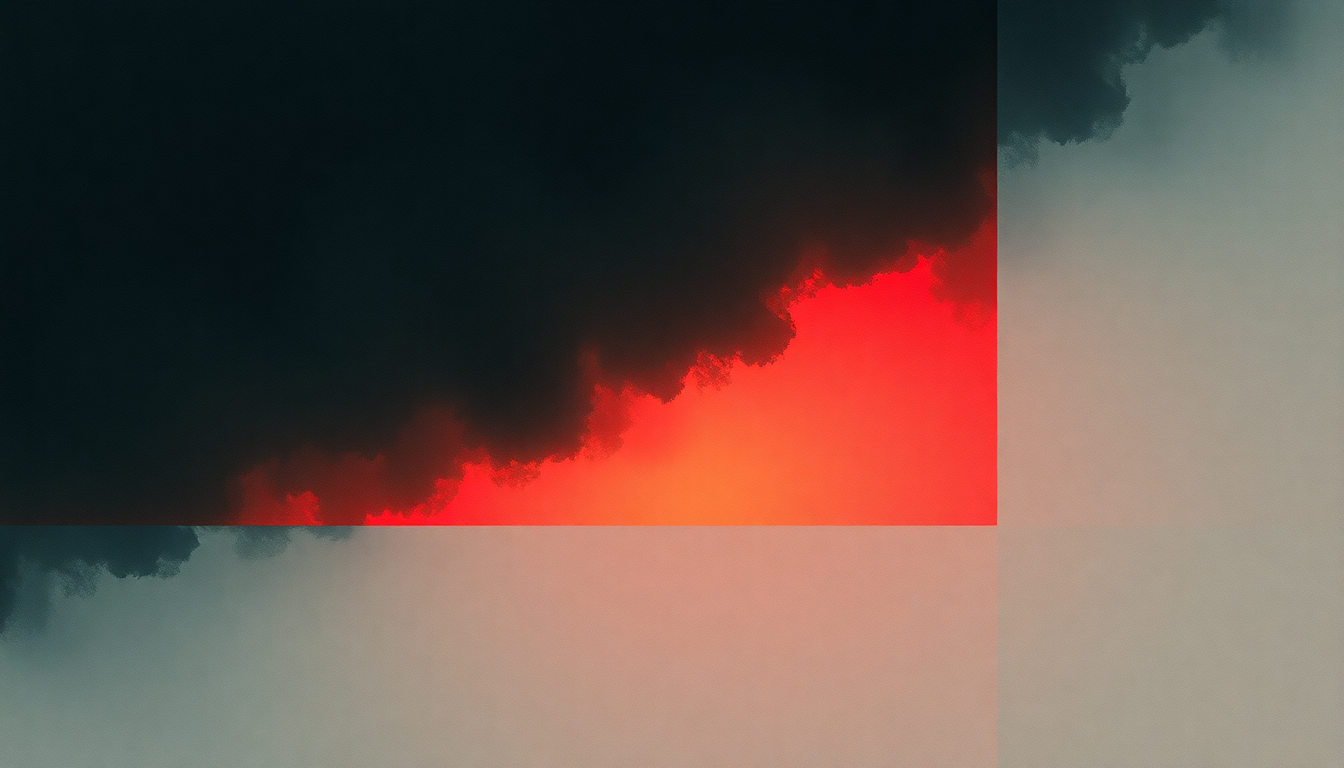 Fan-driven abstract illustration evoking the emotional arc of Seventeen Seconds by The Cure