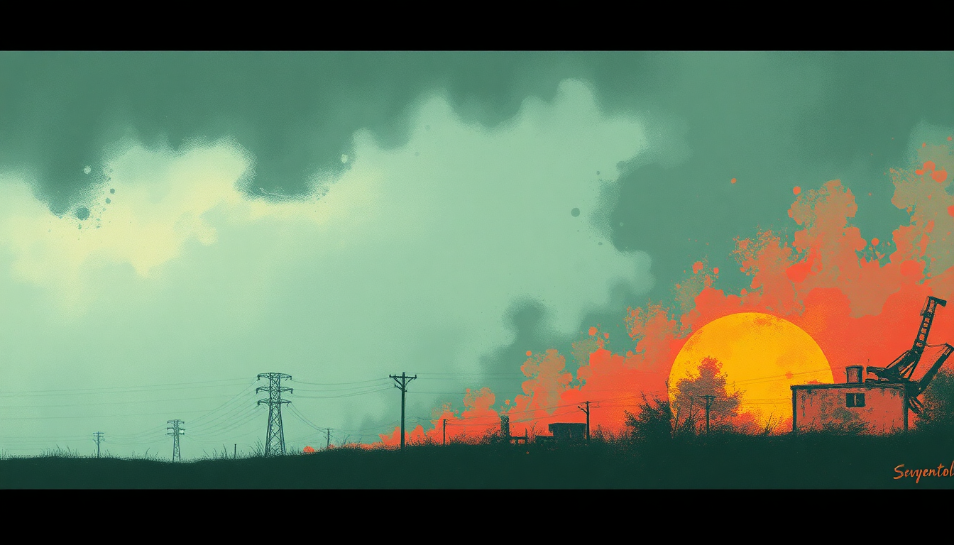 Fan-driven abstract illustration evoking the emotional arc of Seventeen by Sex Pistols