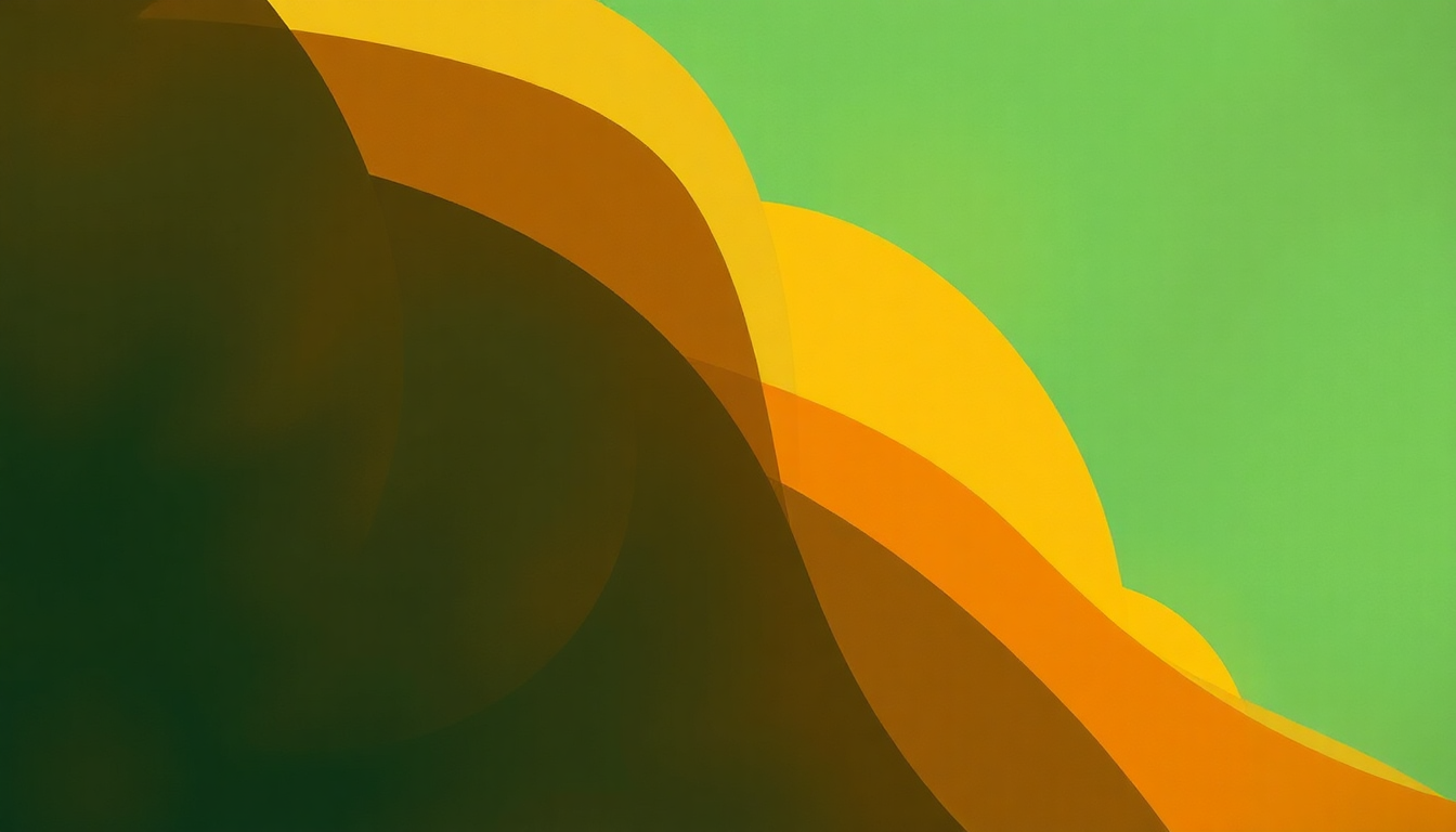 Fan-driven abstract illustration evoking the emotional arc of Shades of Green by Grant Green