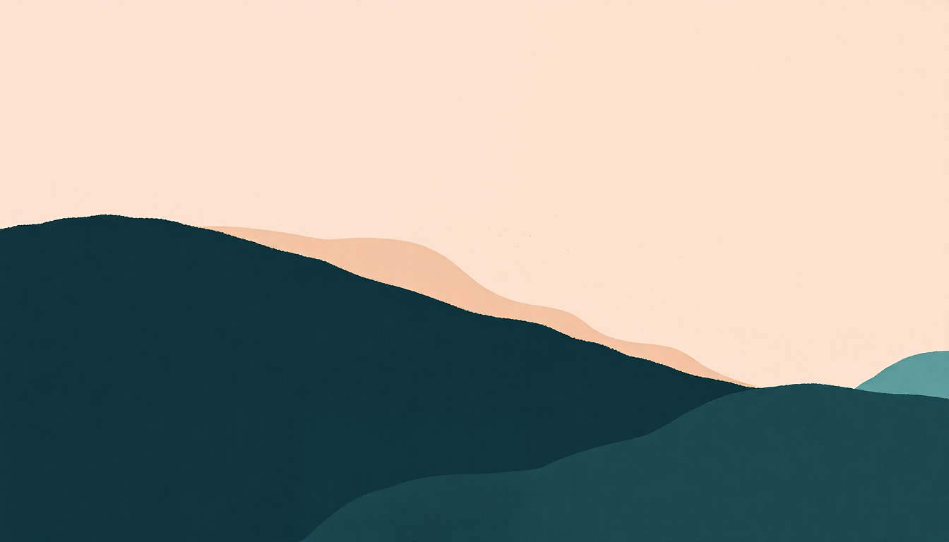 Fan-driven abstract illustration evoking the emotional arc of Shadowboxing by Julien Baker